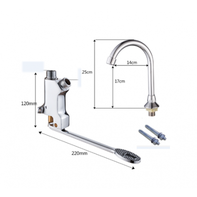 Valvula De Pedal Foot Control Operated Faucet Valve