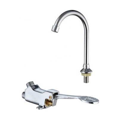 Brass Pedal Flush Valve Foot Operated Faucet